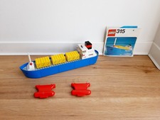 LEGO 315 Containerschiff vollständig und mit OBA --- Container Transport Hafen