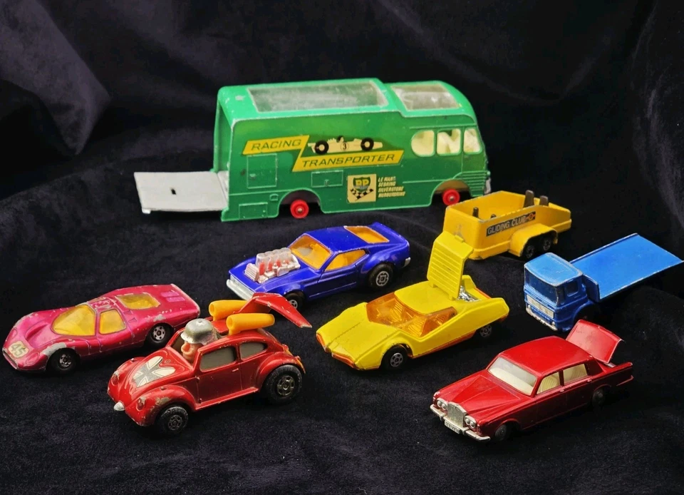 Matchbox Lesney Superfast Lot 8 Cars BP Racing Transporter K-9 1969–76 Vintage - Image 3 of 4
