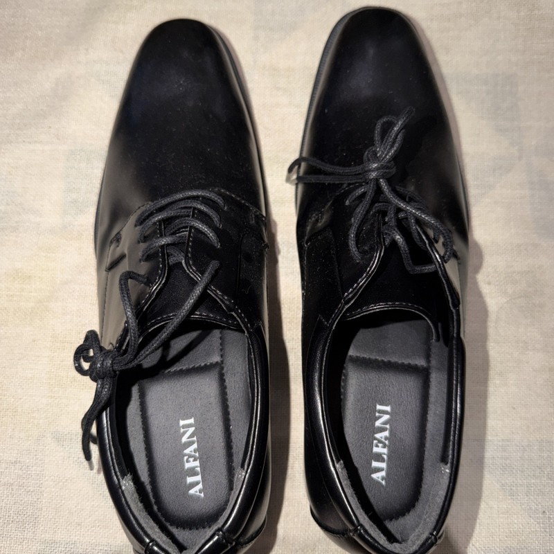 Men’s Alfani Seth Black Dress Shoes Size 8M 