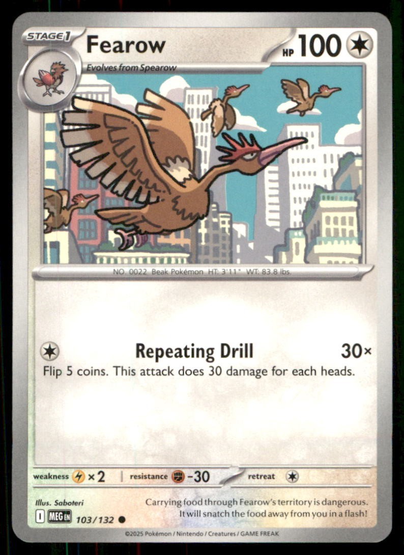 Pokémon TCG Pokémon Fearow Fearow Common Regular