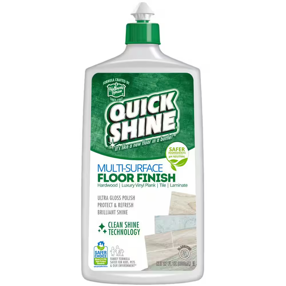 Quick Shine 27 oz. Floor Finish Protects Hardwood Tile Laminate Vinyl & Stone