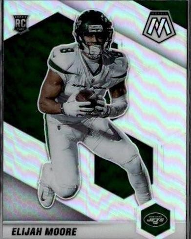 2021 Panini Mosaic #316 Elijah Moore Prizm Silver