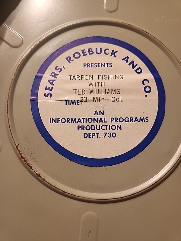 Ted Williams " TARPON FISHING" 16mm Movie produced by Sears & Roebuck