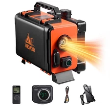 VEVOR Diesel Heater Portable Diesel Air Heater 8KW DC 12V/24V All in One 1.2 Gal