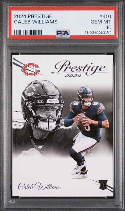 2024 Panini Prestige Caleb Williams RC #401 PSA 10 Chicago Bears