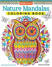 Nature Mandalas Coloring Book Design Originals 30 Relaxing Art Multicolor