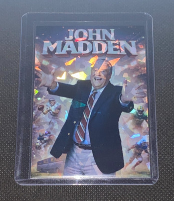 John Madden NFL Announcer Custom Holographic Prizmatic Card