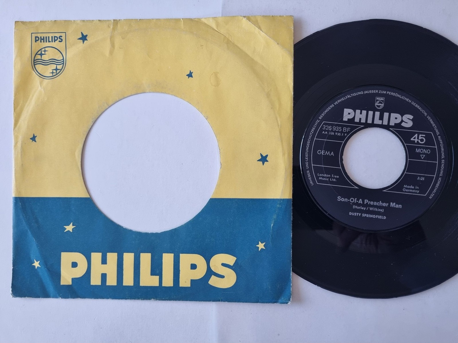 Dusty Springfield - Son-Of-A Preacher Man 7'' Vinyl Germany