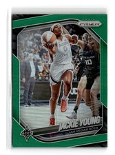 Jackie Young 2025 Panini Prizm WNBA Green Prizms #23 Las Vegas Aces
