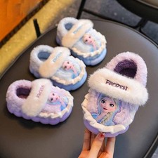 Girls Furry Slippers Kids