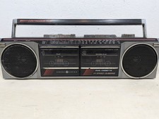 Vintage GE 3-5631A Dual Cassette Boombox Radio AM/FM Stereo Parts Only
