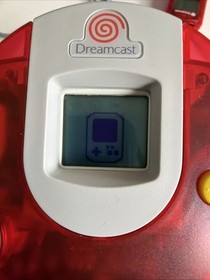 Sega Dreamcast VMU White HKT-7000, T&W, Loose Screws, No Battery & Top Covers
