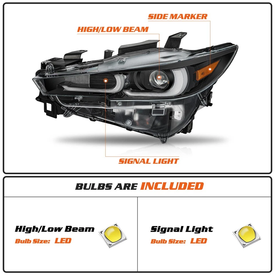 For 2022 2023 2024 Mazda CX5 CX-5 Full LED Headlight W/AFS DRL Driver Left — 第 3/4 张图片