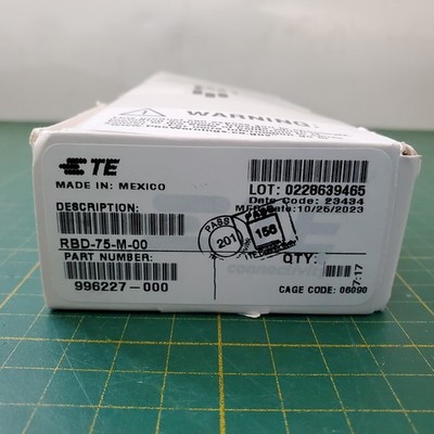 TE Connectivity RBD-75-M-00 CONN BNC PLUG STR 75 OHM SOLDER 6Stk/Pack _0,6_5