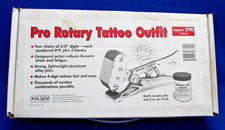 Cattle Livestock Cow PRO Rotary Tattoo Outfit 4 Chain #3700 Double Action Handle