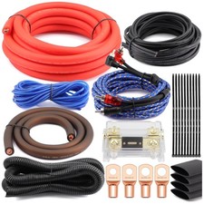 1/0 Gauge OFC Amplifier Wiring Kit 6000W