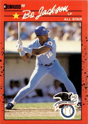 1990 Donruss #650d Bo Jackson