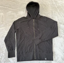 American Giant Classic Full Zip Hoodie Mens Large Black Heavy $168 USA New NWOT