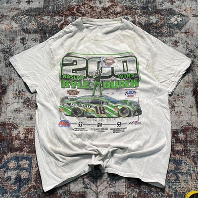 #ad #ad Hot For Fan Racing Kyle Busch 200 Wins White T shirt All Size S to 5XL 2F2190 $24.99