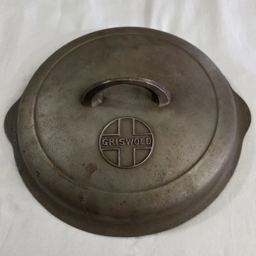 Vintage Griswold Button Top #8 Cast Iron Self Basting Skillet Lid 1098A