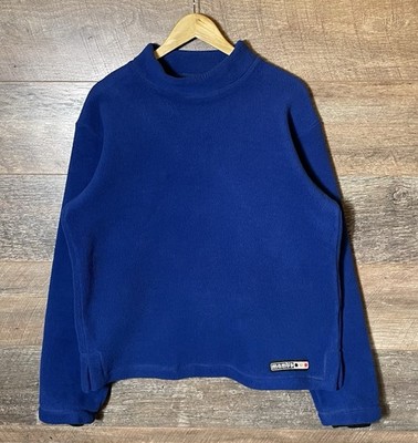 Vintage Mambo Fleece Pullover Polartec Stehkragen Sweatshirt Surfen Skate - Medium 