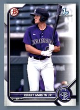 2022 Bowman ROBBY MARTIN JR PAPER PROSPECT #BP-43 Colorado Rockies