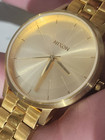 NIXON THE KENSINGTON WATCH MOVIN OUT GOLD CASE
