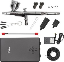 Airbrush Kit with Air Compressor, 27PSI High Pressure Air Brush Kit with Accesso