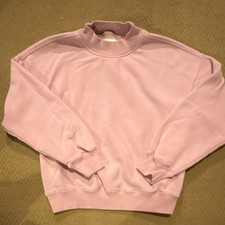 Abercrombie  Fitch Soft A F Collection Pink Mock Neck Pullover Sweatshirt S