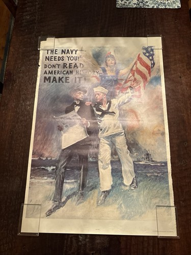 Set Of 3 Vintage U.S. Navy Recruiting Posters 1973 & 1974 37” X 25”
