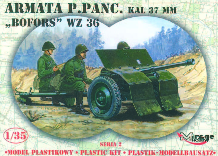 Mirage Hobby 35212 - 1:35 37 mm BOFORS Anti-tank Gun