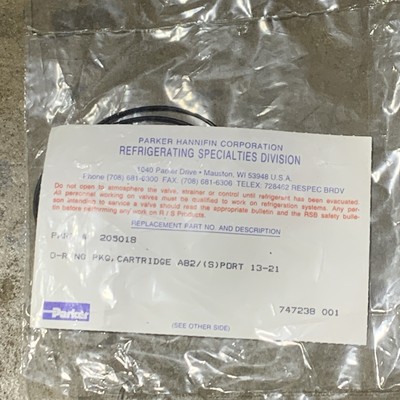 Parker Hannifin 205018 O-Ring Pkg. Cartridge A82/ (S)  Port 13-21
