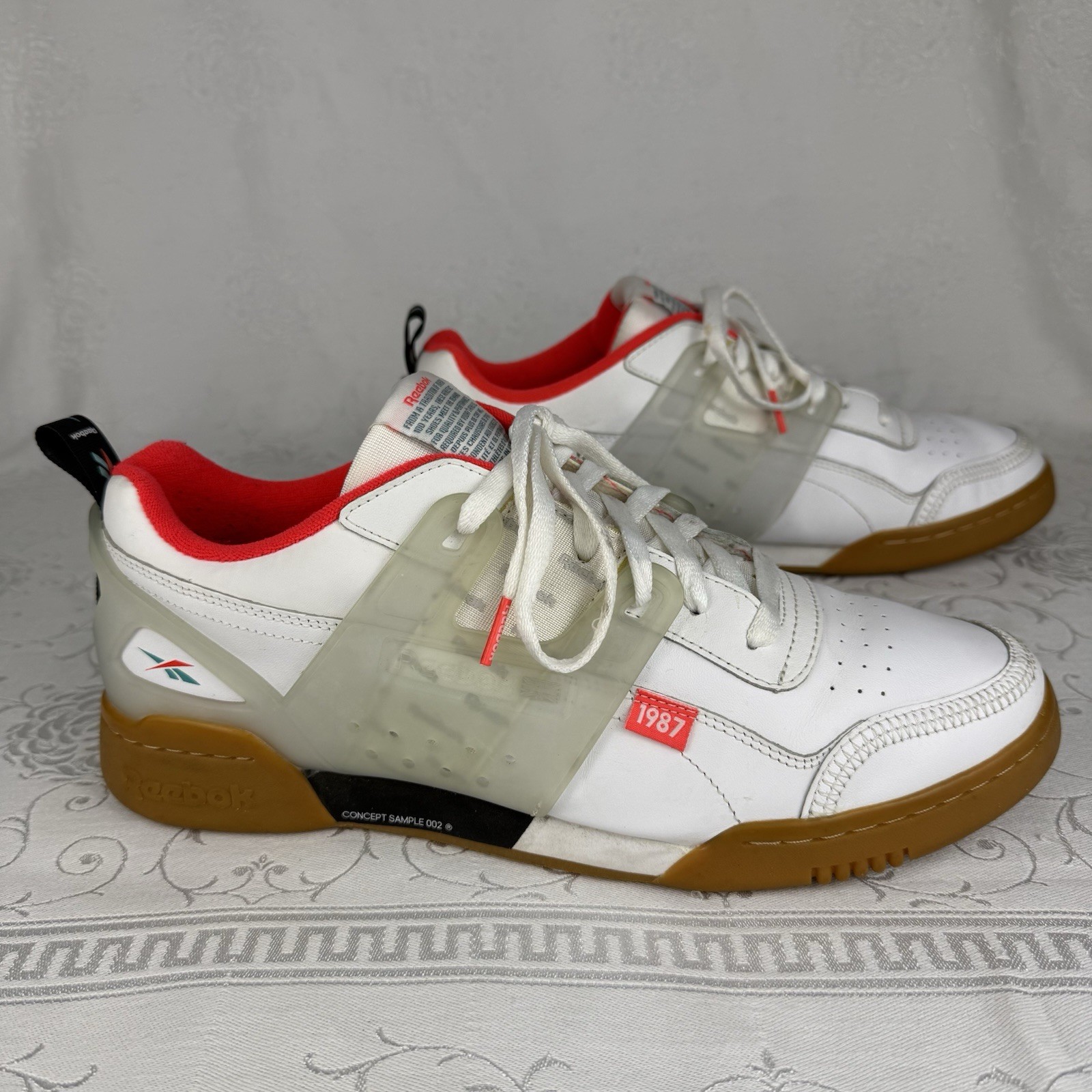 Reebok Classic Concept Sample 002 1987 Sneakers Mens Size US 11.5 White