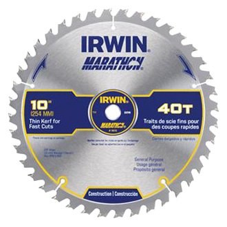 IRWIN 14070 Marathon 10'' 40T ATB Circular Saw Blade