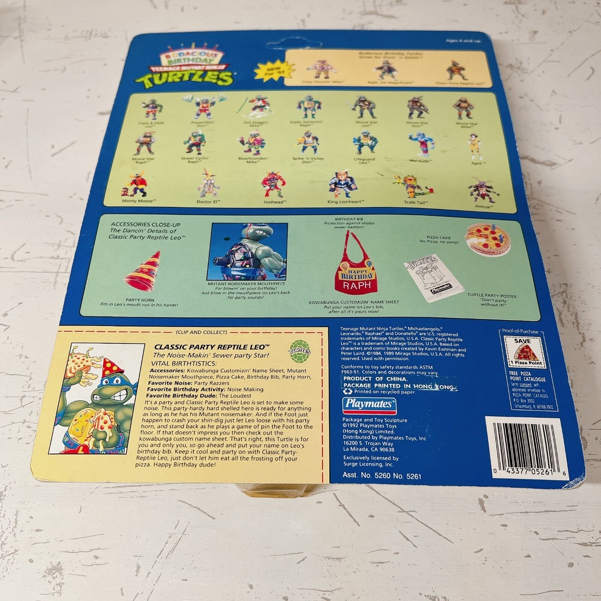 のの Playmates Figure TMNT Leonardo Bodacious Birthday Classic