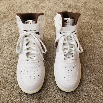 Nike Air Force 1 High '07 LV8 Shoes White Chocolate Gray DM0209-101 Men's 12.5