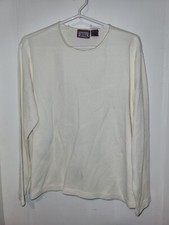 Suéter blanco Premier Intl para dama talla L #54 nuevo sin etiquetas
