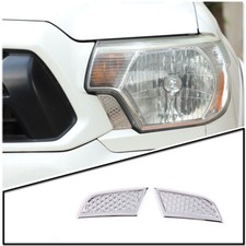 Marco lateral de faros ABS plateado para Toyota Tacoma 2011-2015