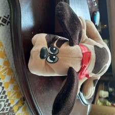 Vintage Tonka Pound Puppies Small Plush Brown on brown Puppy Toy, 1985