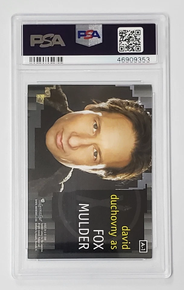 2008 Inkworks The X-Files I Want To Believe Autograph A-1 David Duchovny PSA  - Image 2 of 3