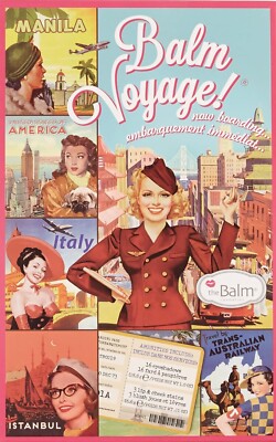 the BALM VOYAGE Gesichtspalette für Augen, Lippen & Wangen. 100% AUTHENTISCH.