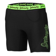 Intensity Youth Girls 5" Low Rise Fastpitch Slider Softball Shorts Black/Optic