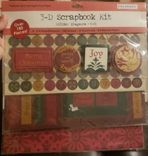Colorbok 3D Scrapbook Kit HOLIDAY ELEGANCE 12 X 12"