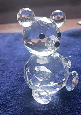   Swarovski Crystal 1981 ''Woodland Friends'', LARGE, Teddy Bear Figurine 
