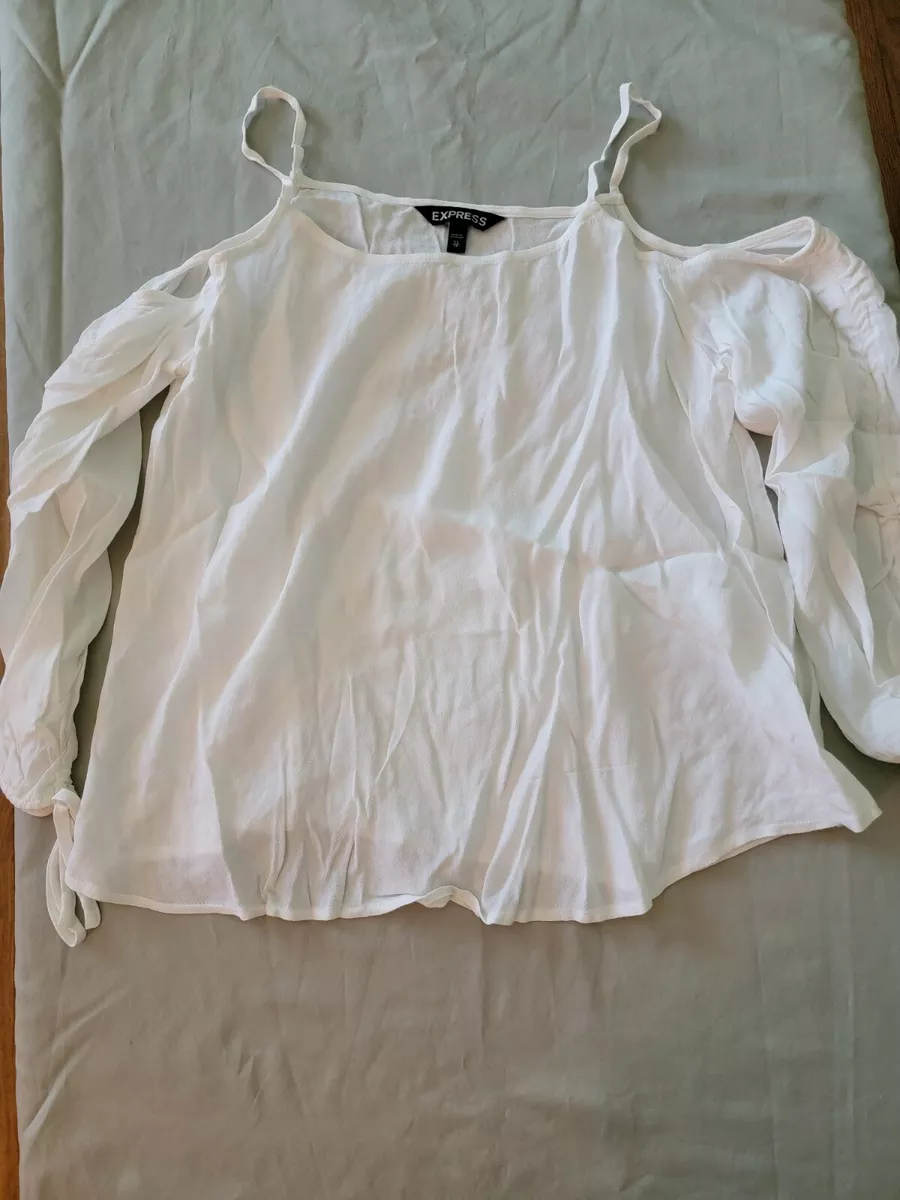 Express cold shoulder top hotsell