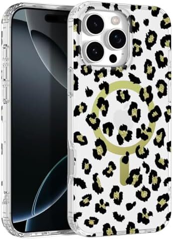 Compatible with iPhone 16 Case with Leopard Print | [Compatible with MagSafe], C