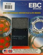EBC 1999-2007 GSX-R1300 Hayabusa SE ADAPTA A PASTILLAS DE FRENO SUZUKI FA63 ORGÁNICO FA63