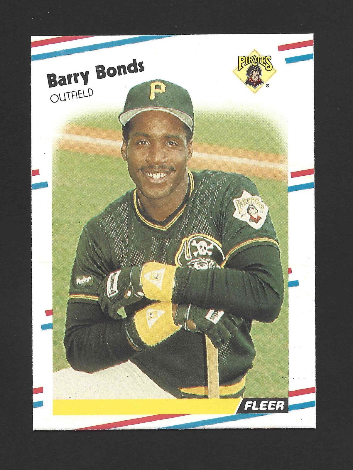 1988 Fleer #322 BARRY BONDS Raw - Pittsburgh Pirates - 2nd Year