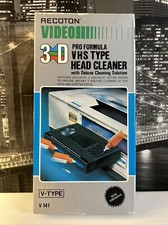 Recoton VHS Head Cleaner Type V Non Abrasive 1985 New In Package