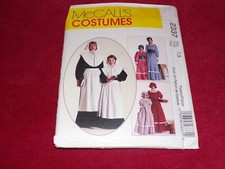    McCALL'S 2337 - ADULT or CHILD PILGRIM-PRAIRIE-FRONTIER COSTUME PATTERN FF
